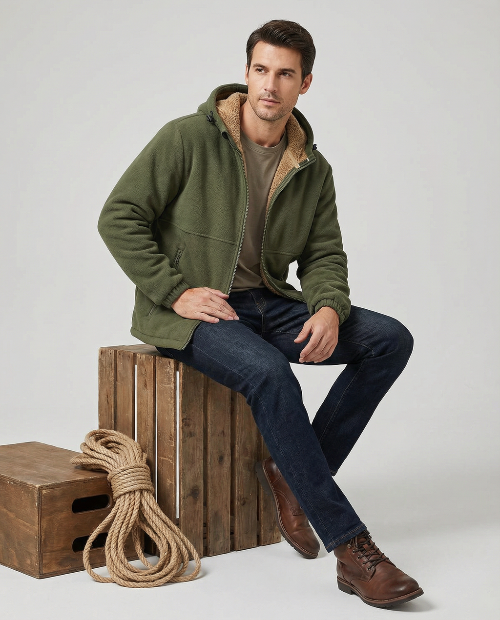 Lightweight Fleece Hoodie