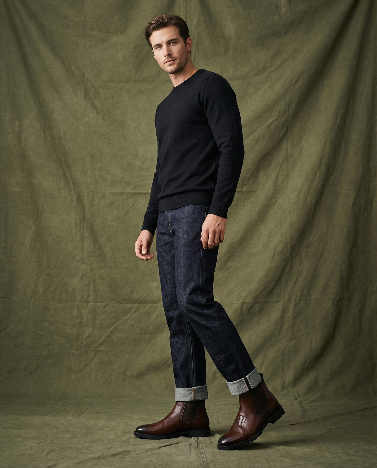 Leather Chelsea Boots with Broken-In Comfort
