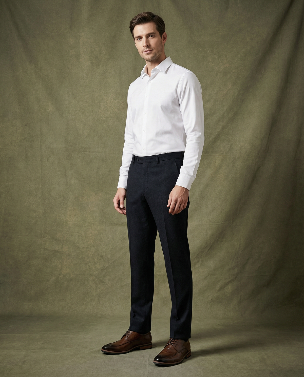 Leather Derby Shoes with Sturdy Sole
