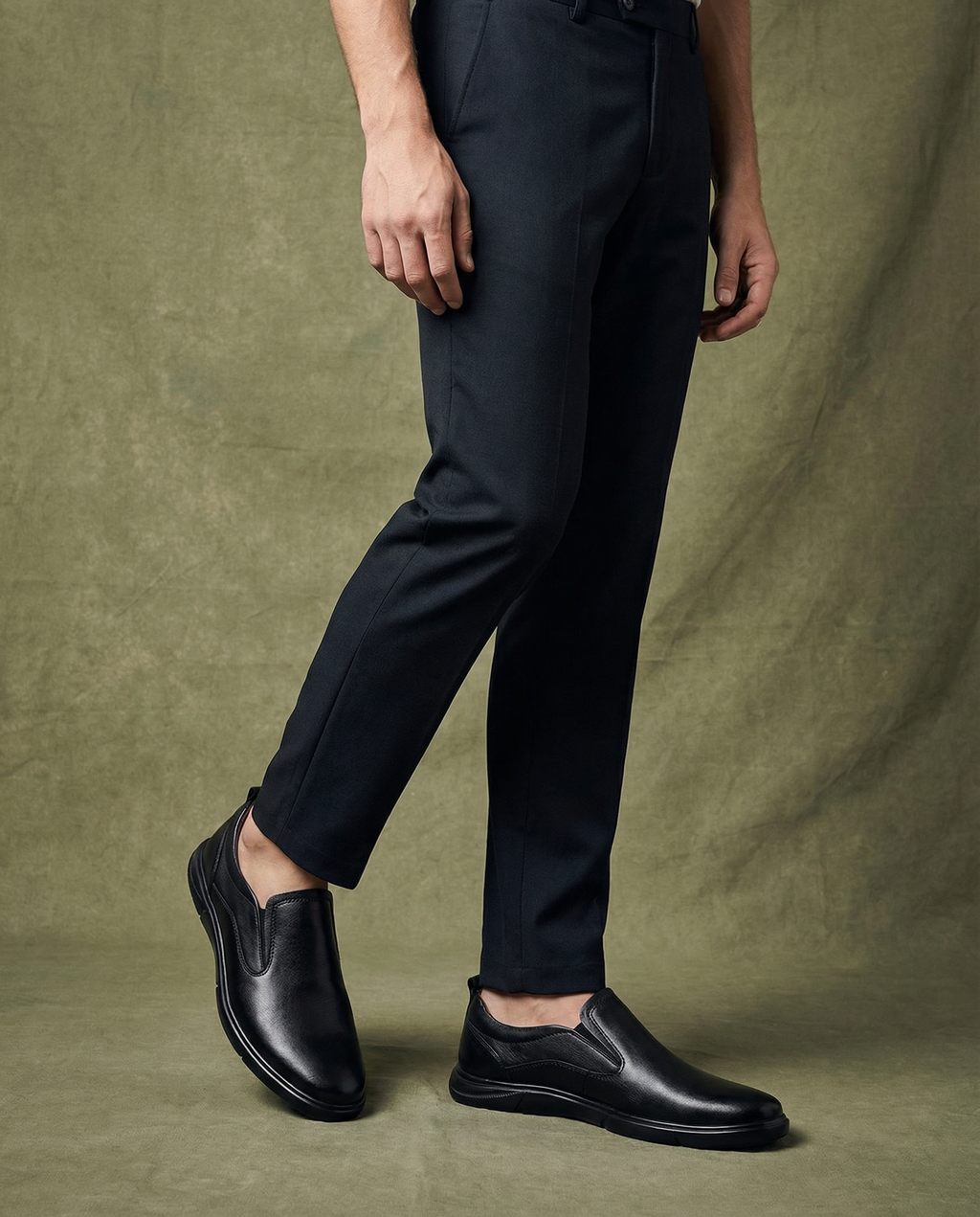 Leather Slip-On Shoes with All-Day Comfort
