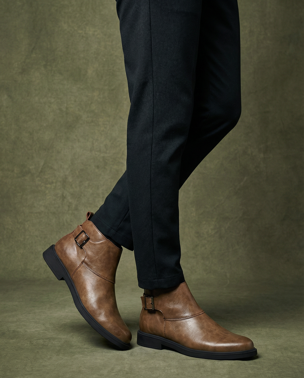 Cowhide Leather Boots with Broken-In Comfort