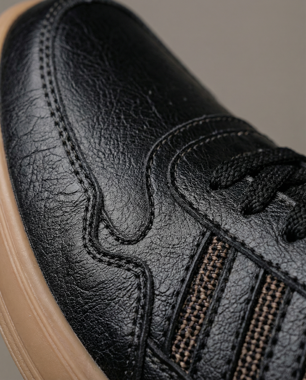Leather Shoes with Rubber Sole