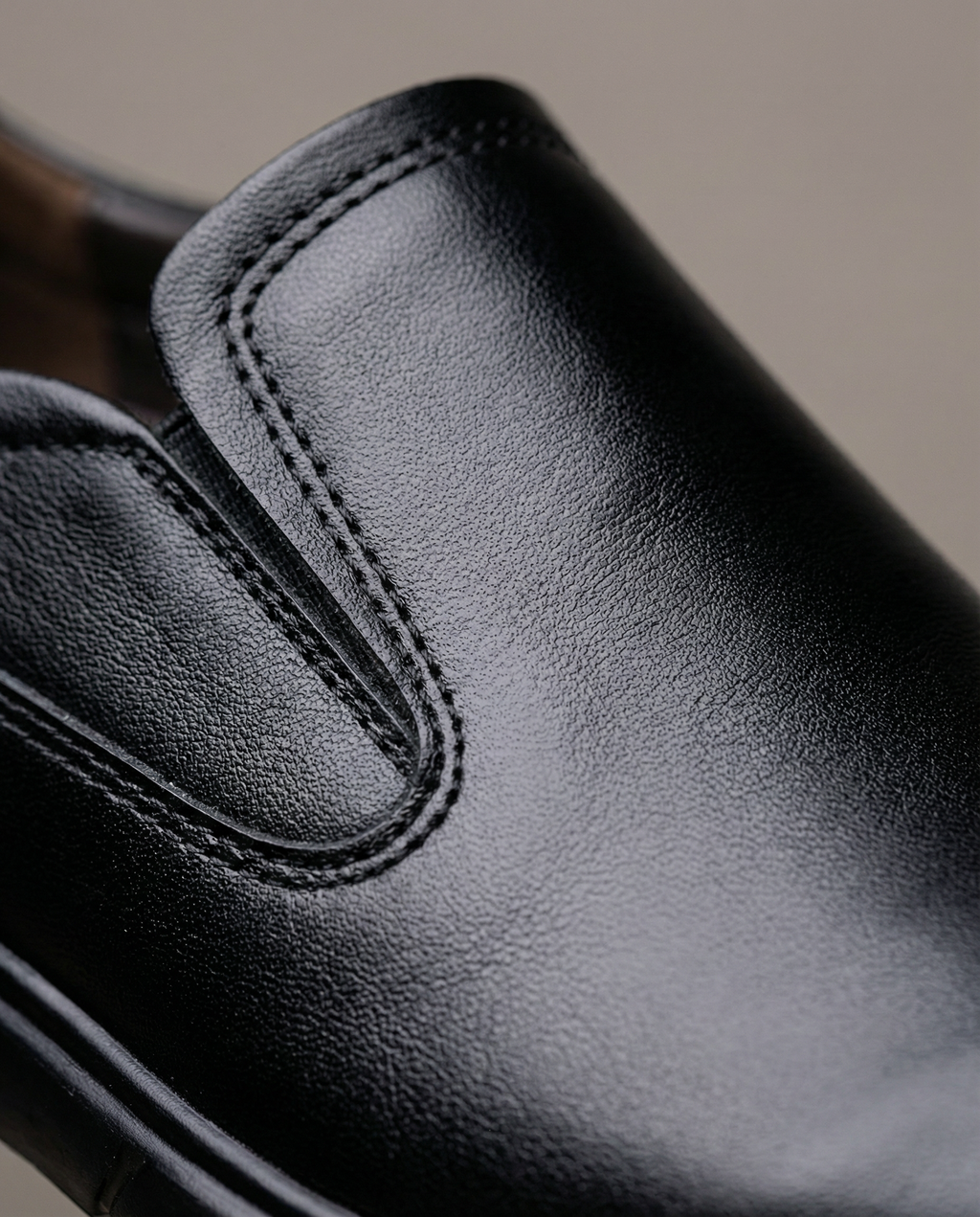Leather Slip-On Shoes with All-Day Comfort