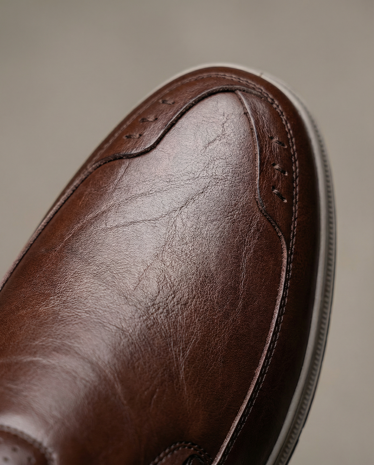 Full-Grain Leather Slip-On Shoes with Broken-In Comfort