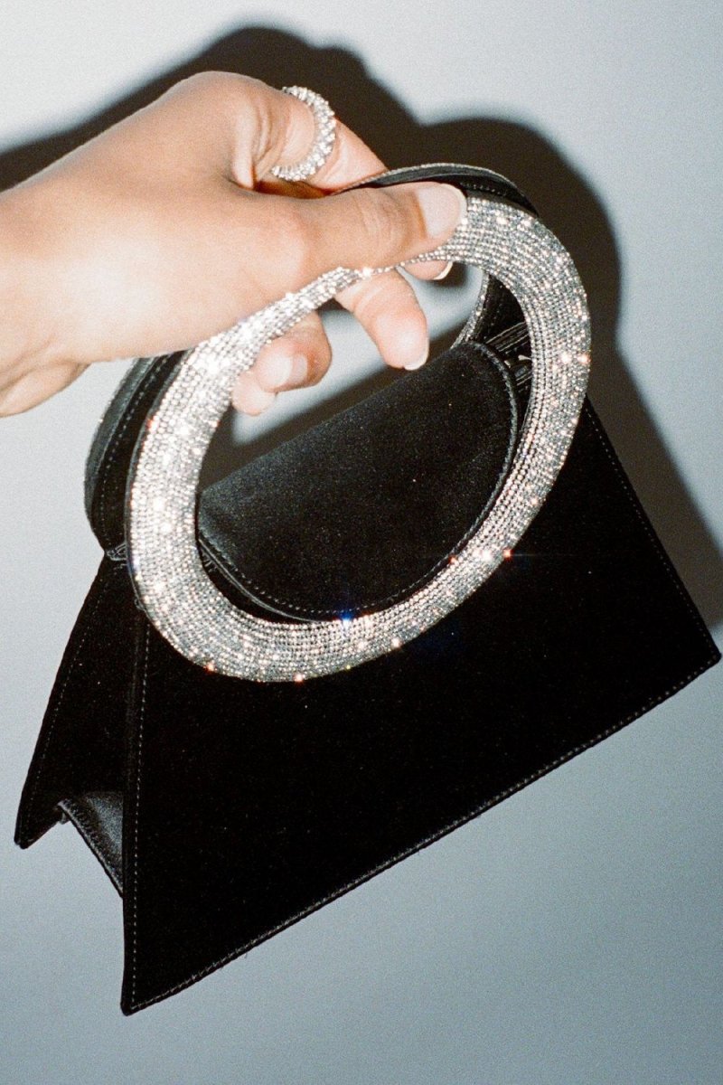 Modern Gladys Diamante Loop Satin Bag