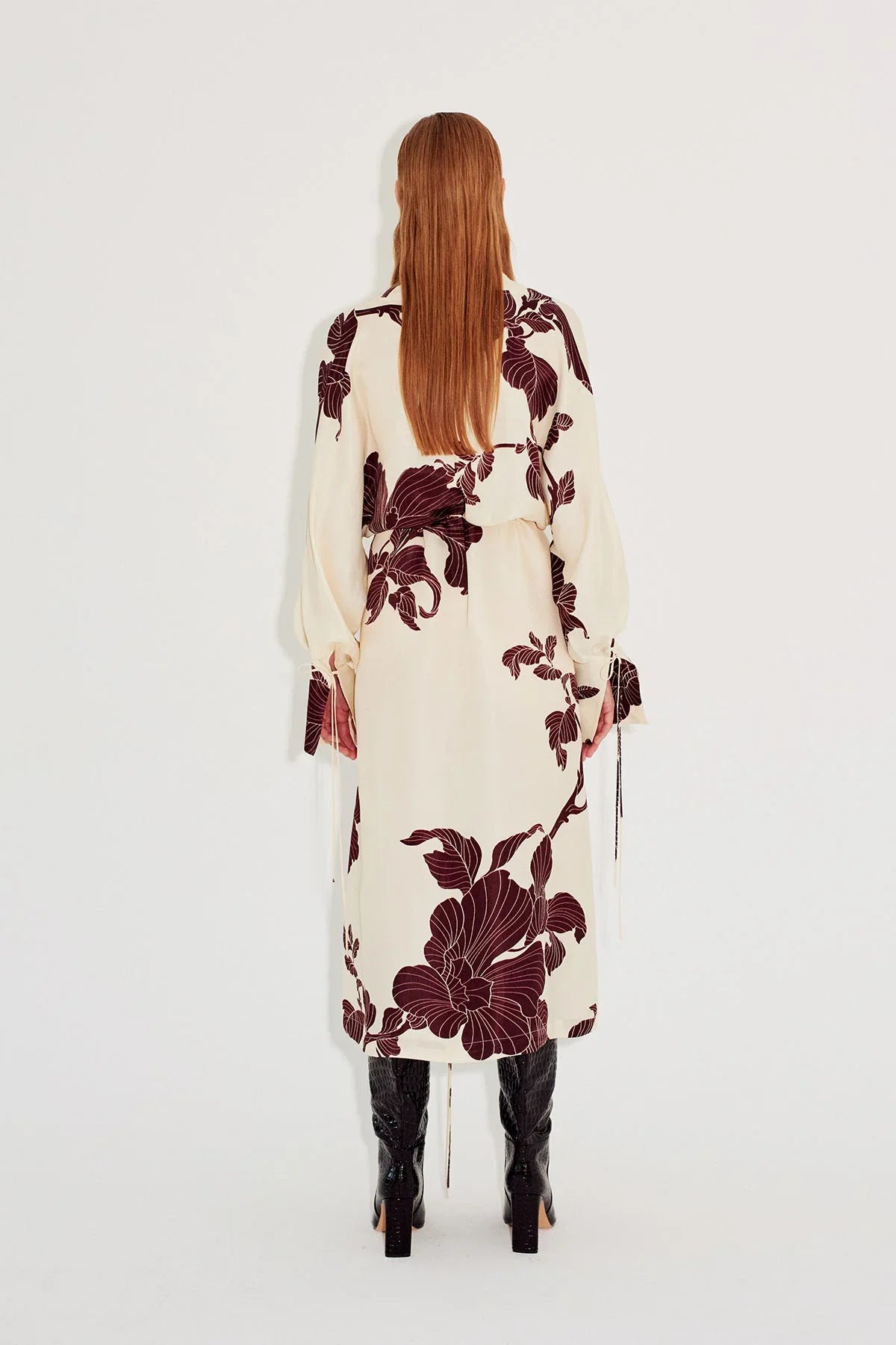 Modern Origami Print Kimono Dress