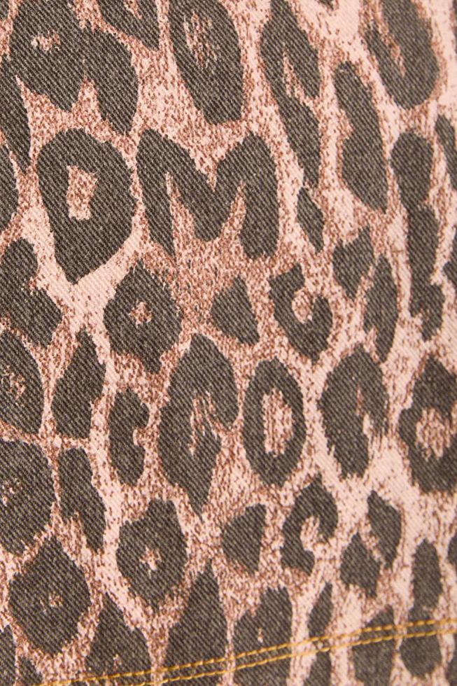Leopard Print Mini-Length Dress