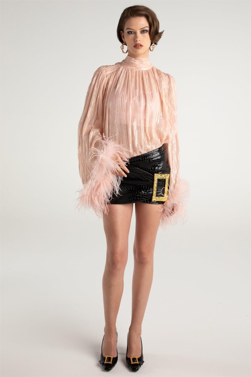 Modern Hedda Leather Mini Skirt