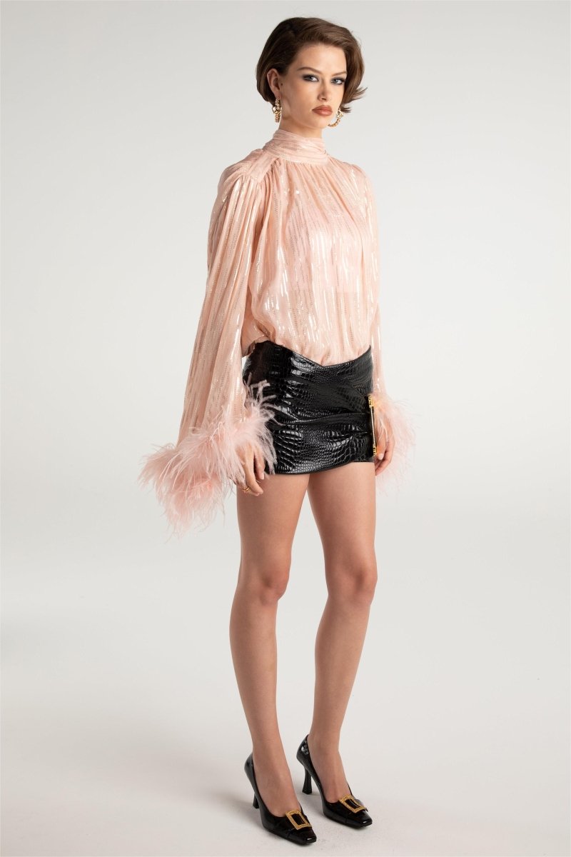 Modern Hedda Leather Mini Skirt
