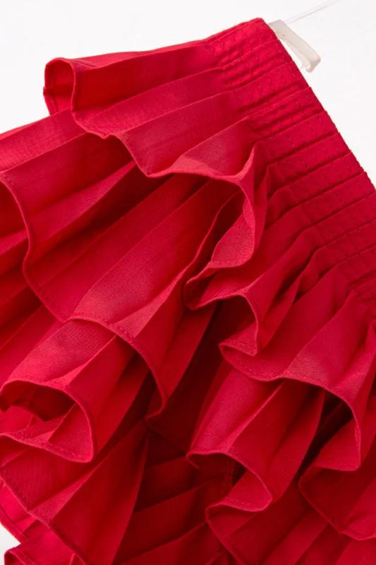 Helen Ruffled V-Neckline Blouse