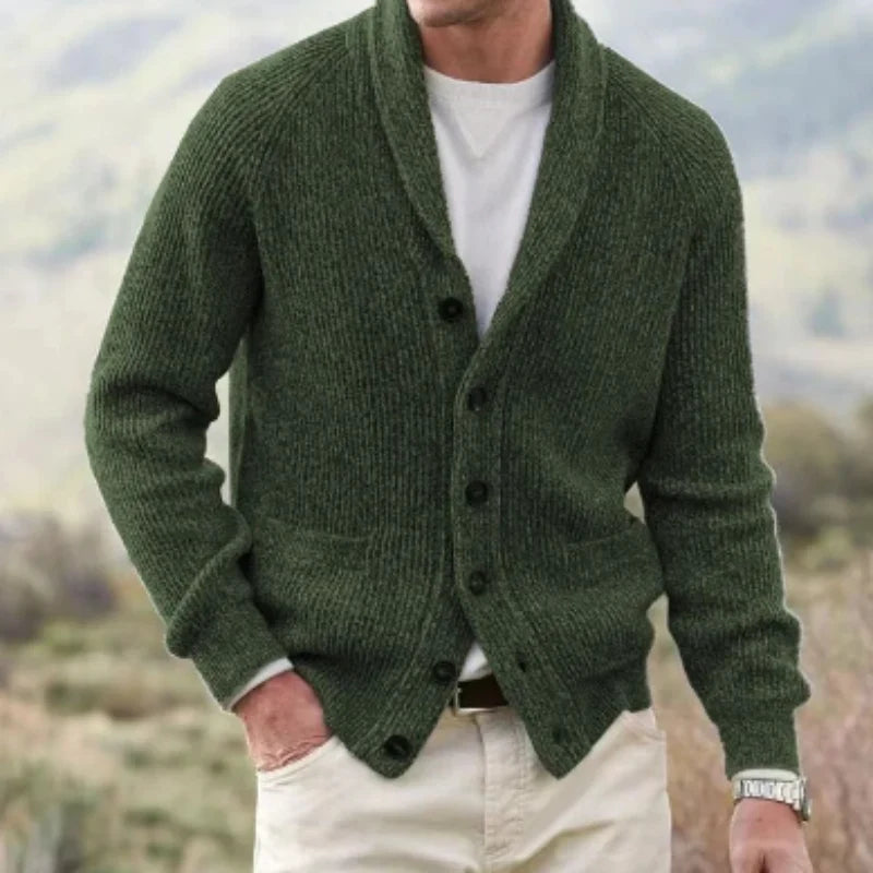 Lightweight Knit Cardigan with Vintage Styling
