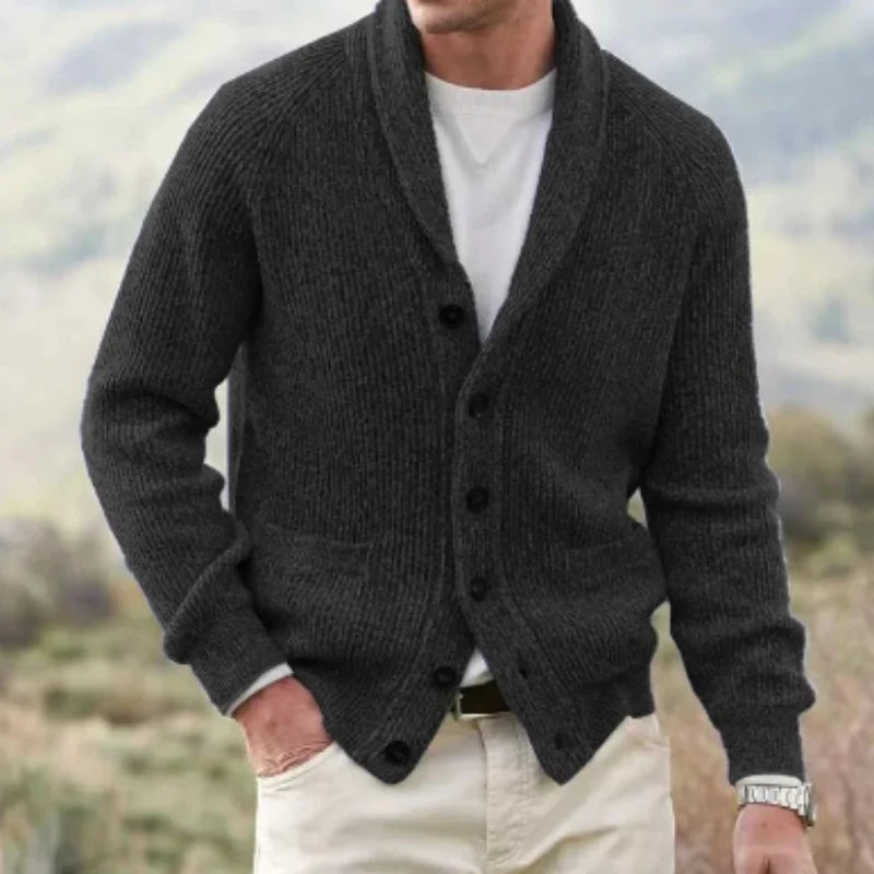 Lightweight Knit Cardigan with Vintage Styling
