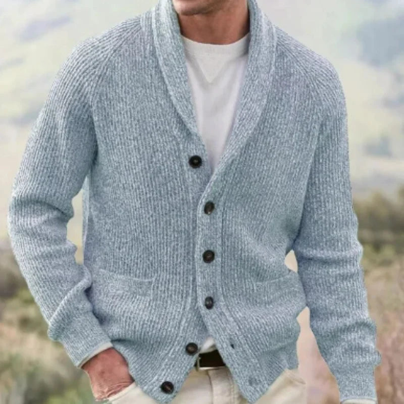 Lightweight Knit Cardigan with Vintage Styling