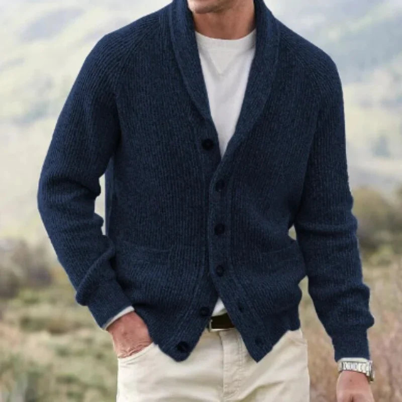 Lightweight Knit Cardigan with Vintage Styling
