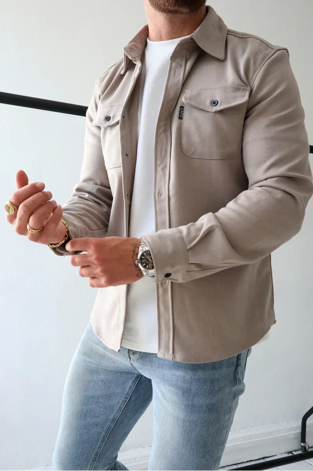 Breathable Polyester Shirt Jacket