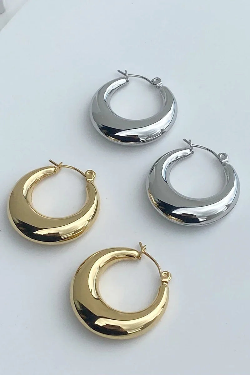Statement Essential Hoop Earrings - Gold