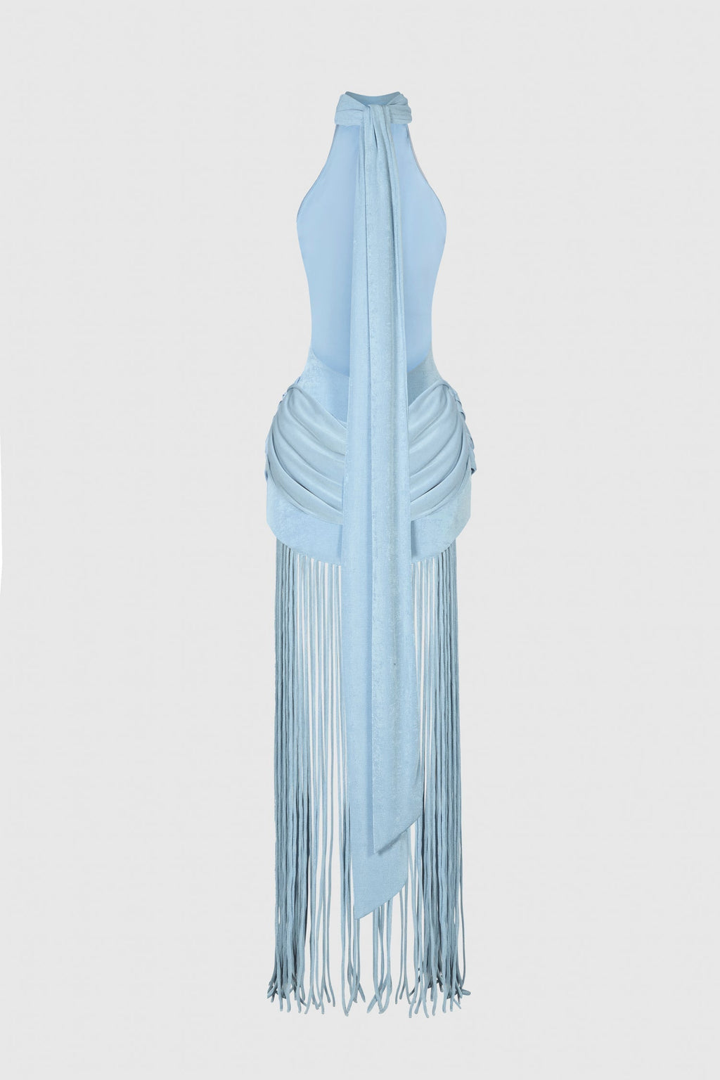 Nova Halter Tie Back Maxi-Length Dress