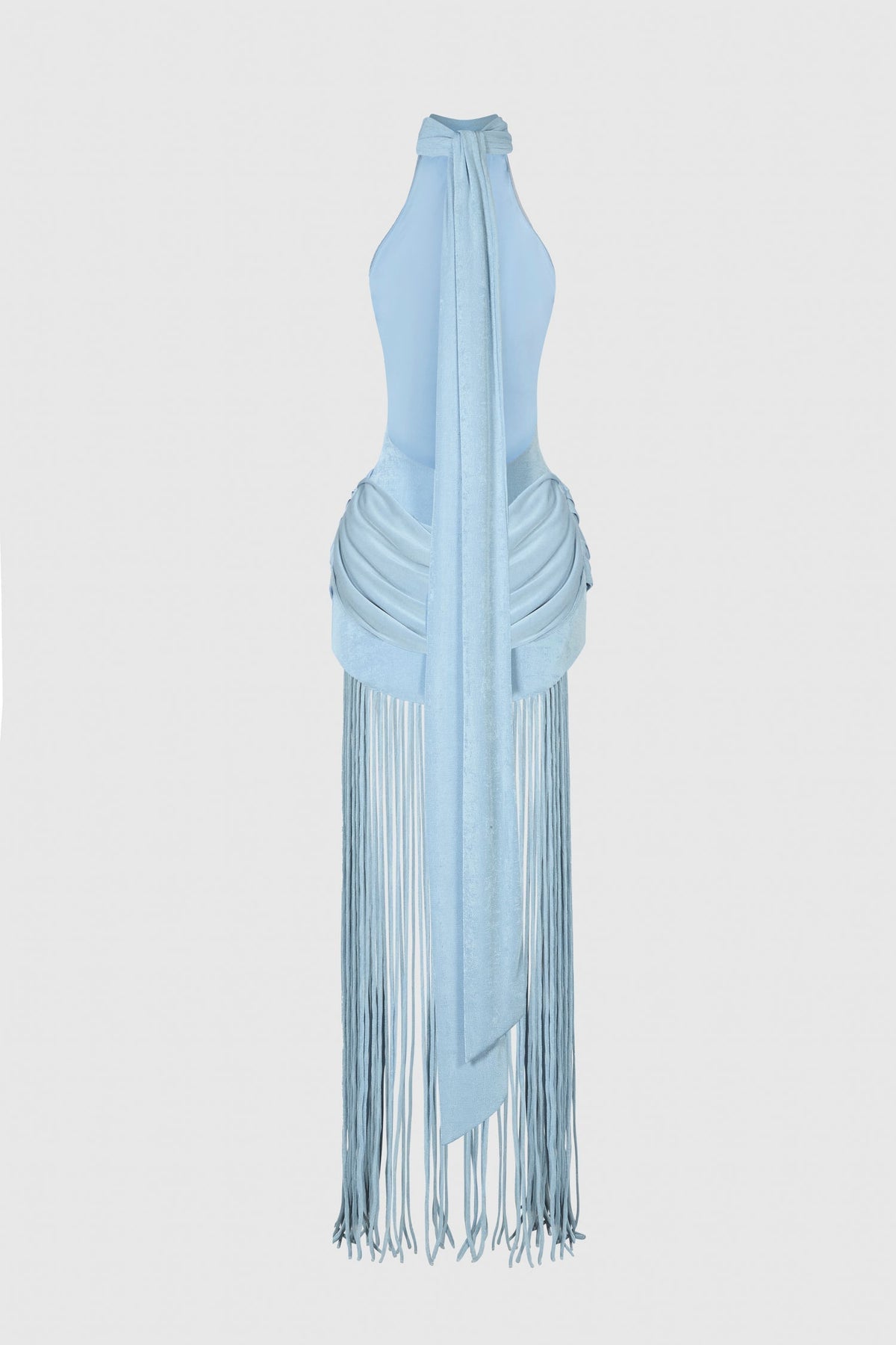Nova Halter Tie Back Maxi-Length Dress