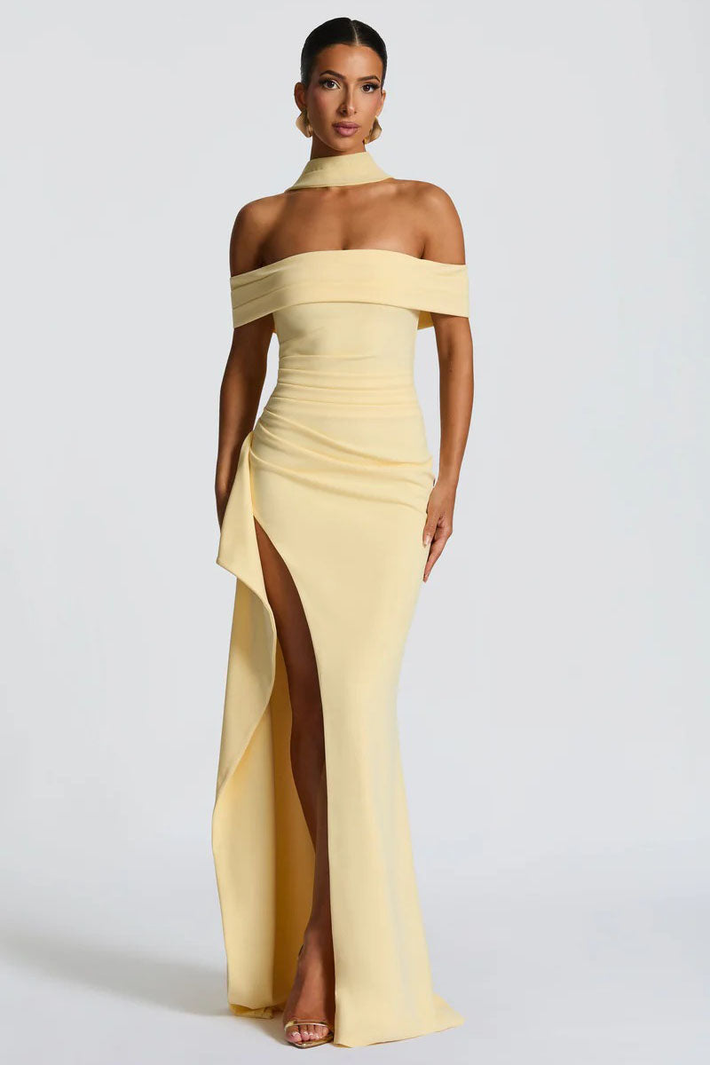 Modern Joyce Maxi Lemon Dress