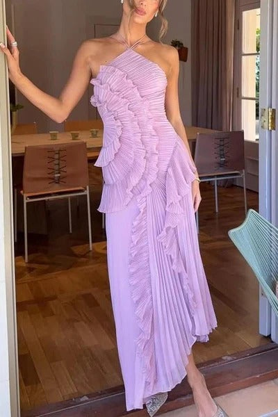 Ocean Whirlpool Maxi-Length Dress