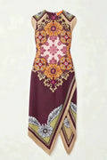 Modern Tassel Art Midi Skirt
