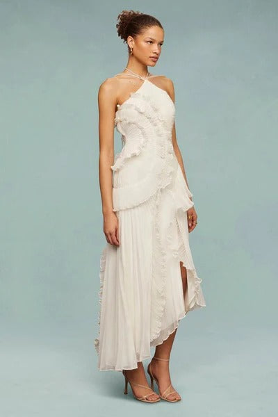 Ocean Whirlpool Maxi-Length Dress