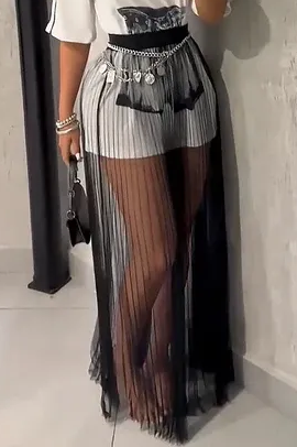 Coordinated Airveil Skirt Set