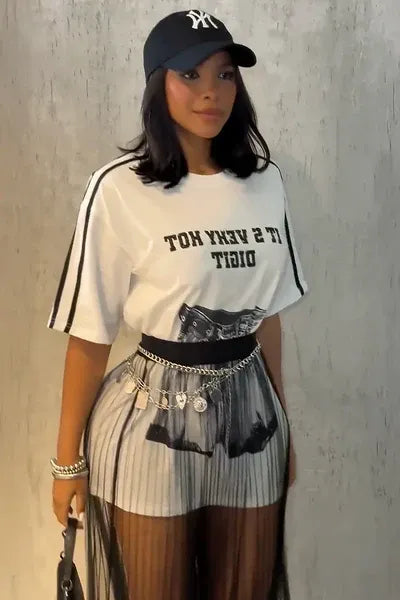 Coordinated Airveil Skirt Set