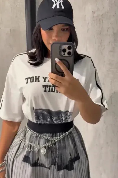 Coordinated Airveil Skirt Set