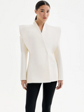 Fitted Jacket with Structured Shoulders
