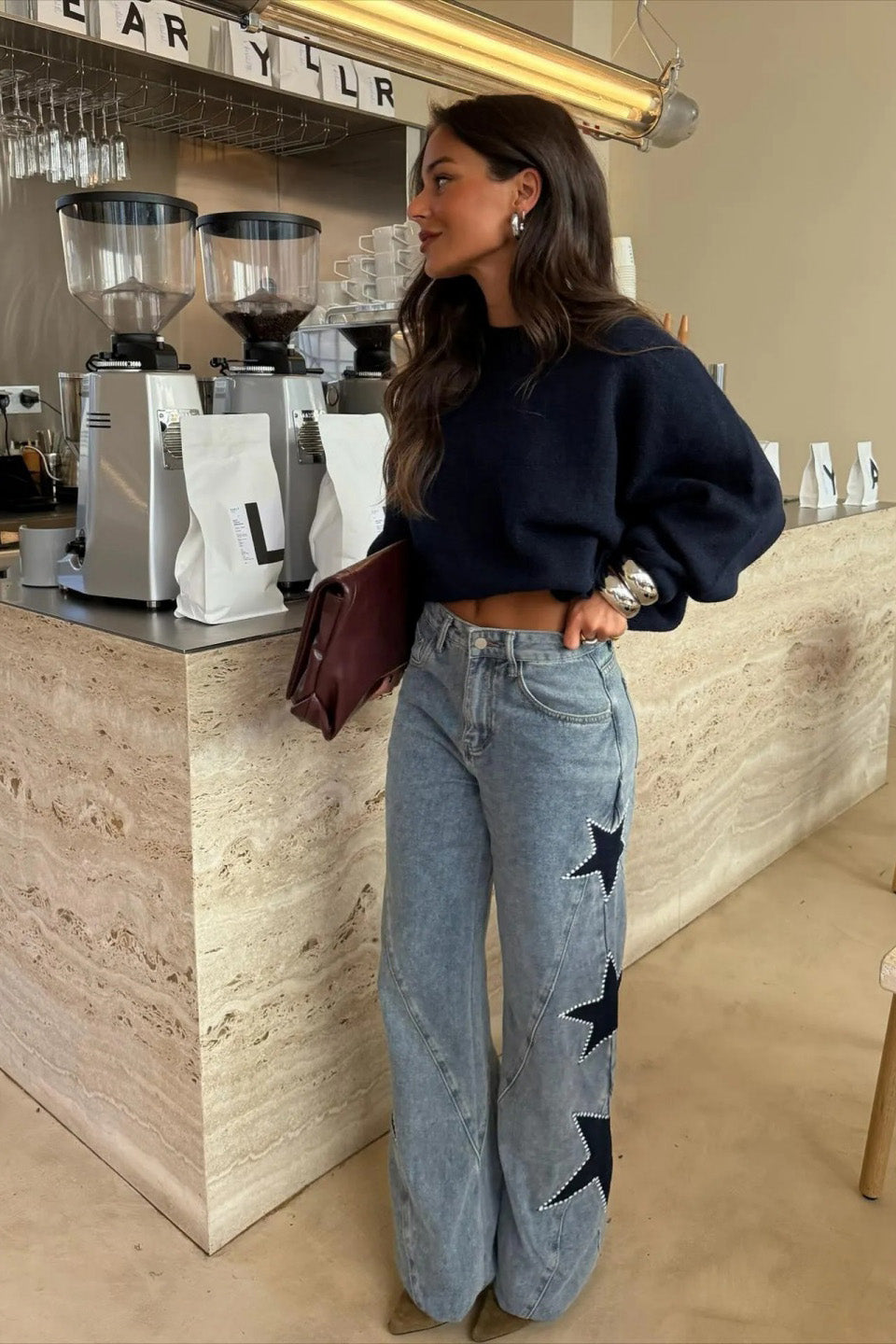 Relaxed Star Straight Jeans