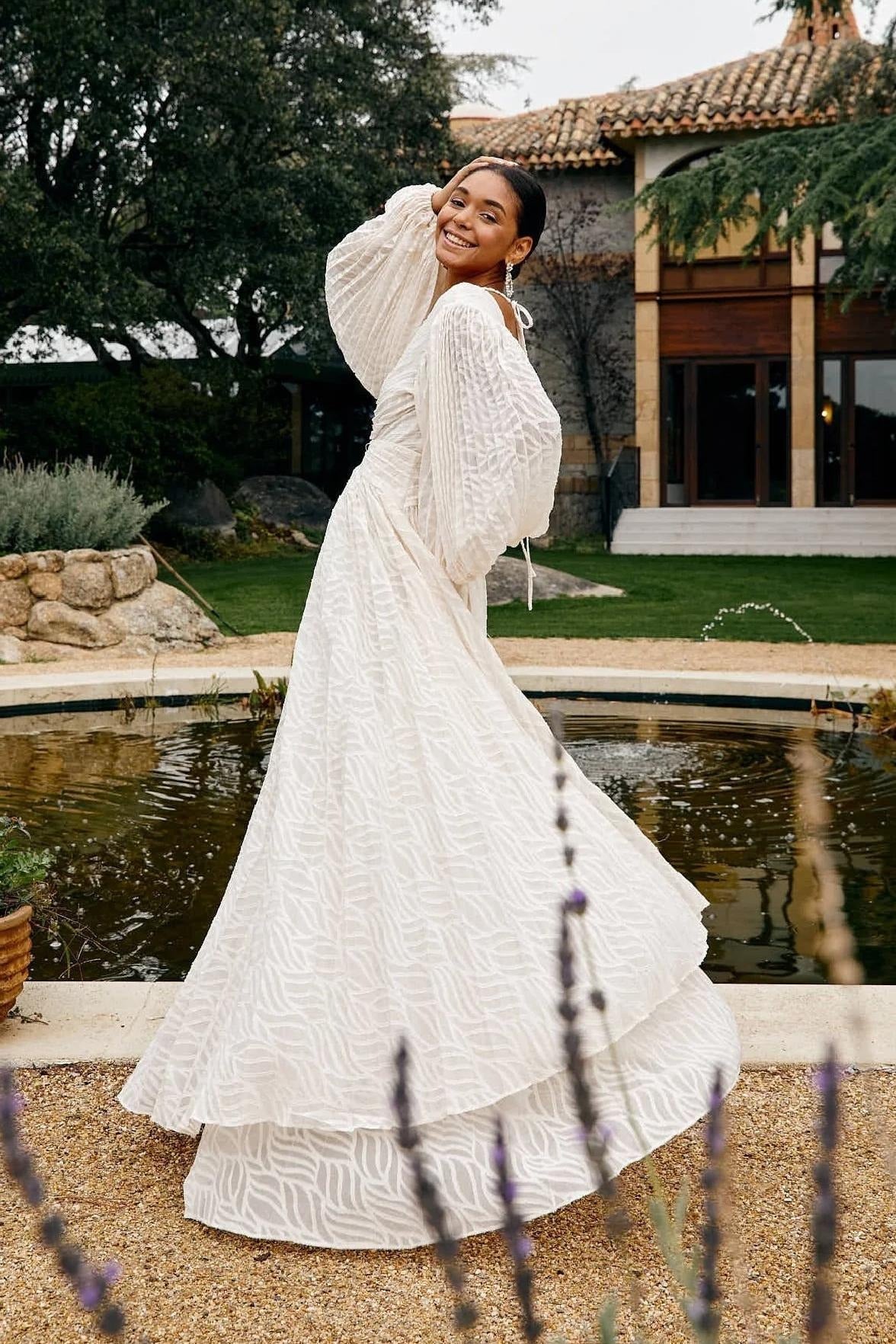 Allegory Elsa Cream Maxi-Length Dress
