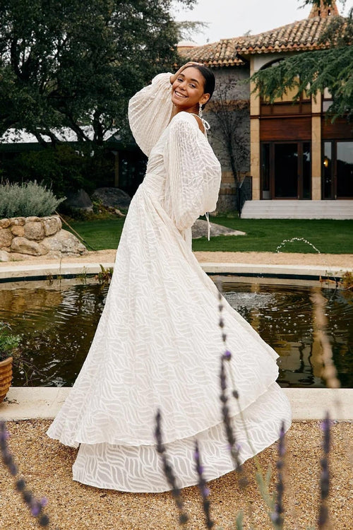 Allegory Elsa Cream Maxi-Length Dress
