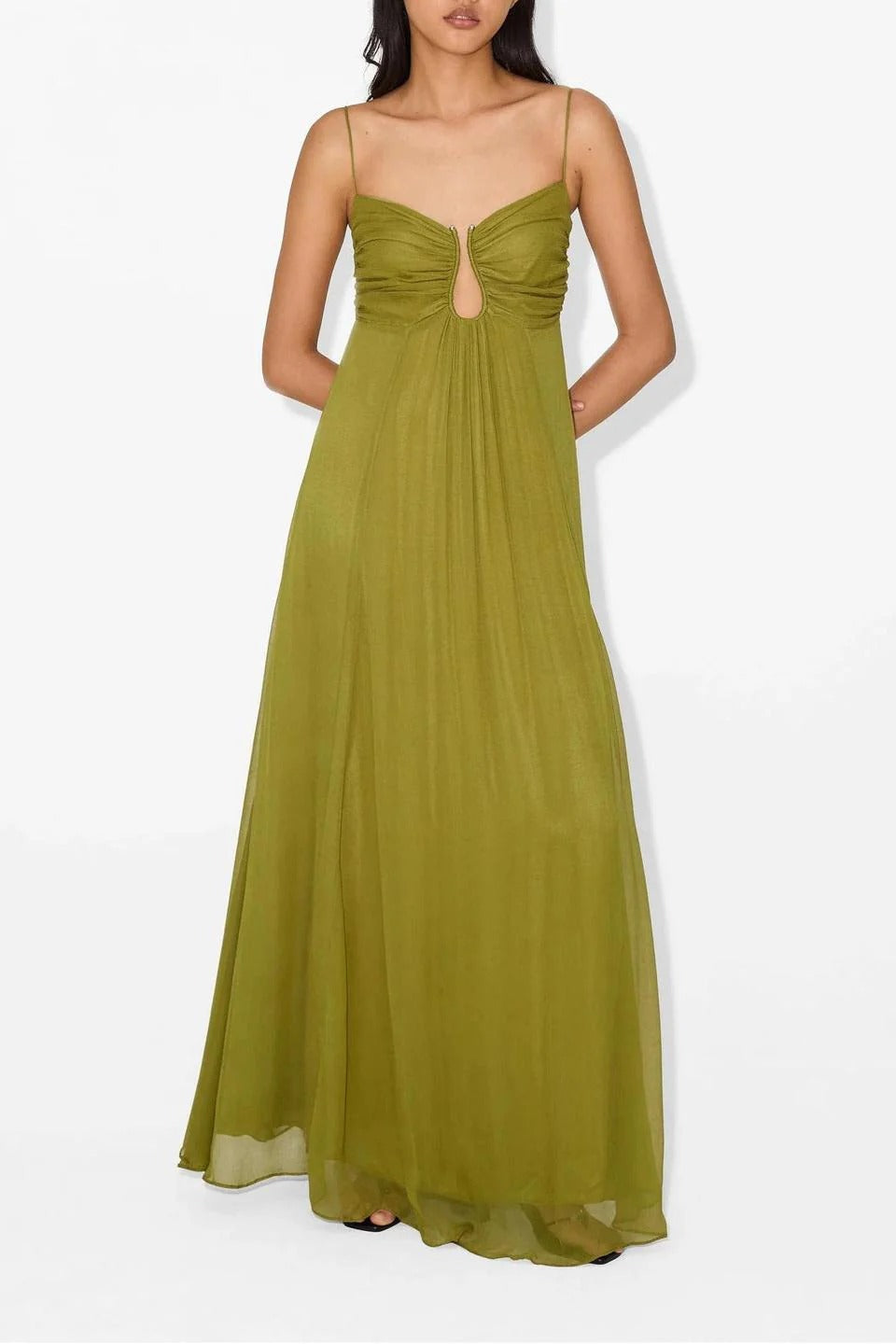 Flou Olive Morea Maxi-Length Dress