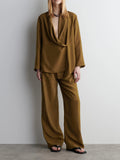 Shawl Lapel Suits Trousers Set