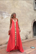 Modern The Coral Gold Gown