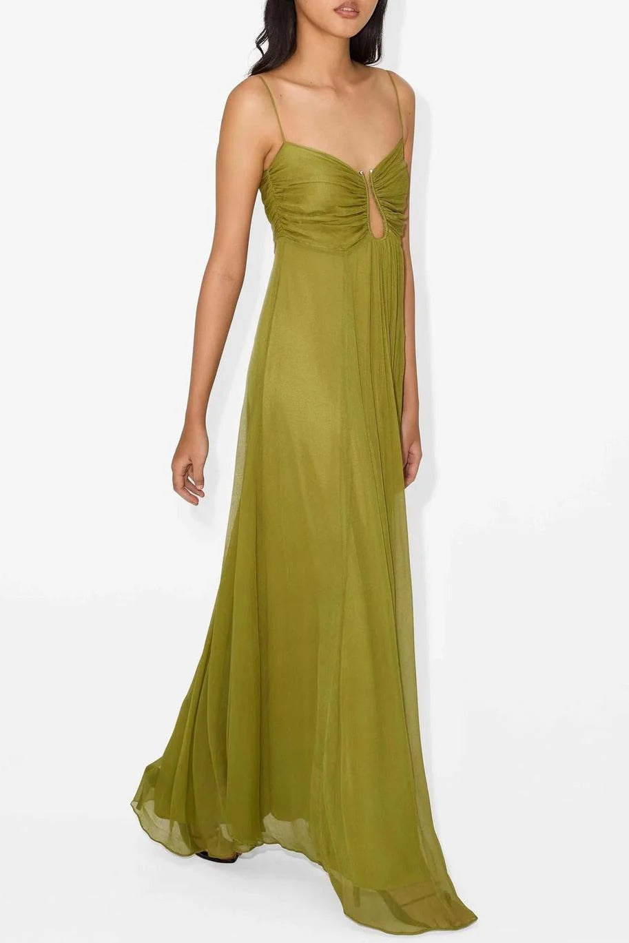 Flou Olive Morea Maxi-Length Dress