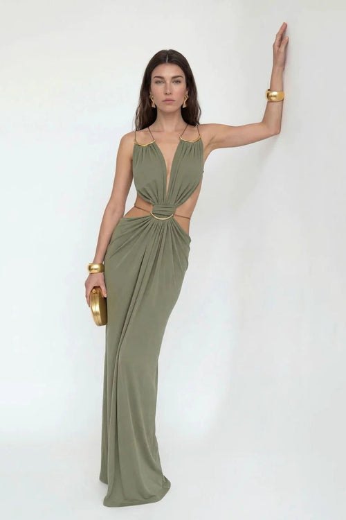 Axis Art Maxi-Length Dress