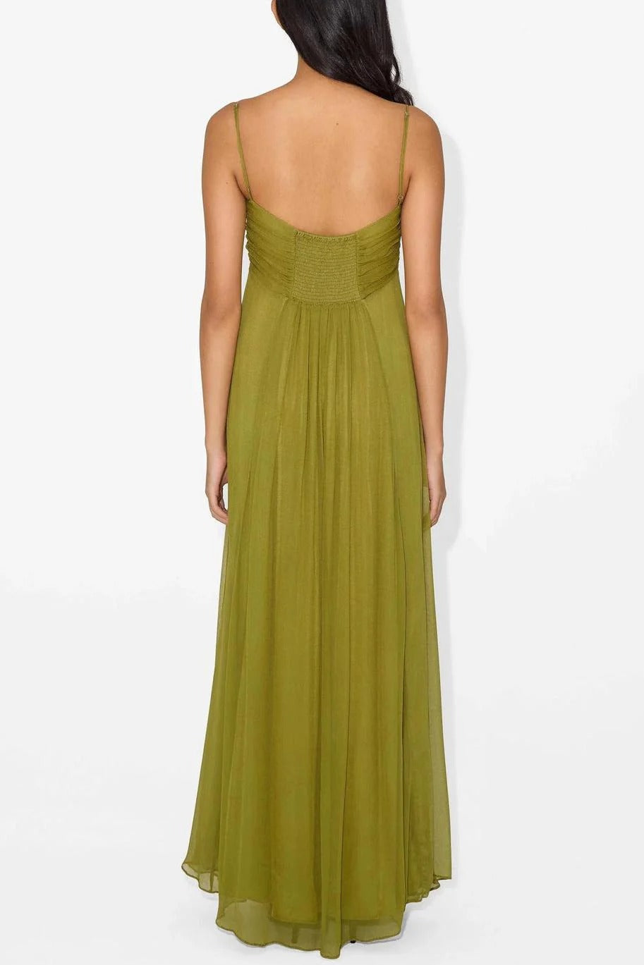 Flou Olive Morea Maxi-Length Dress