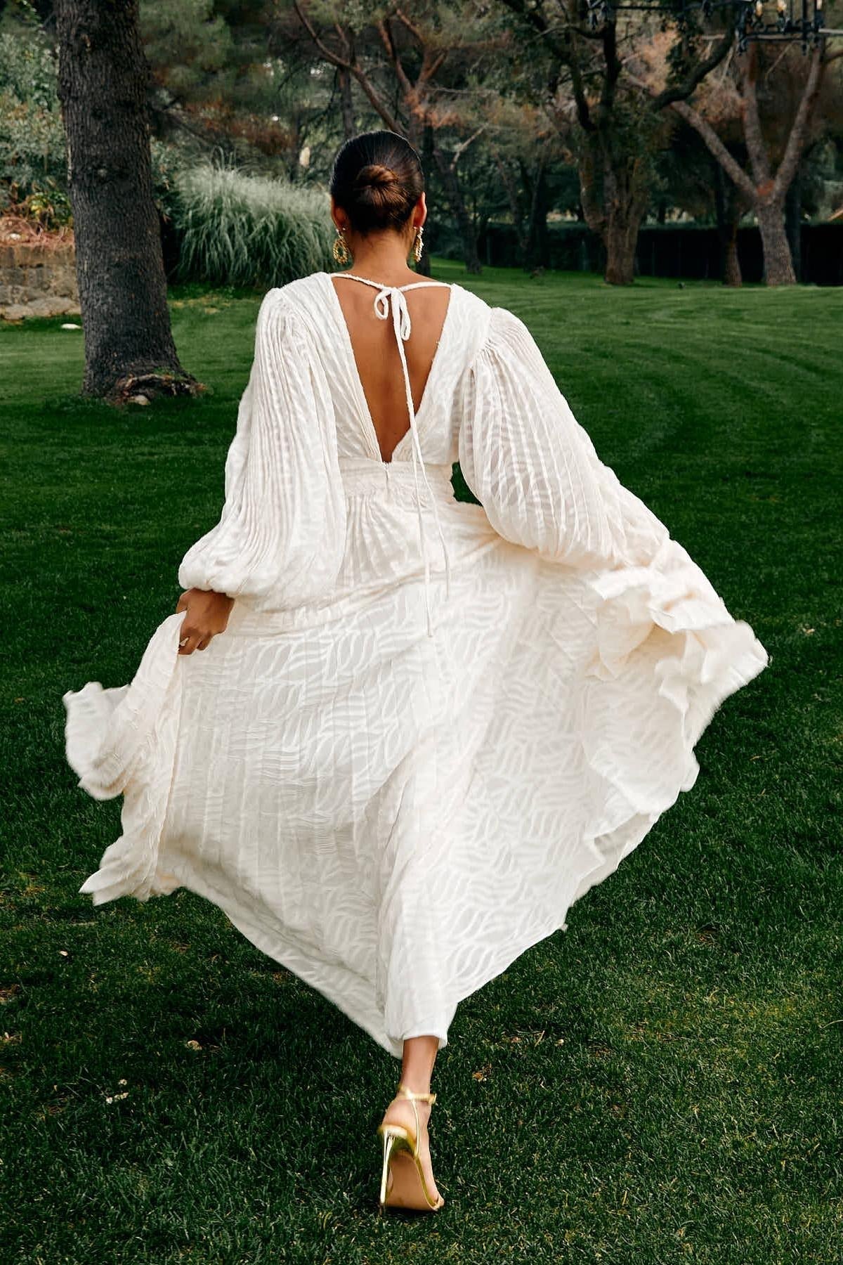 Allegory Elsa Cream Maxi-Length Dress