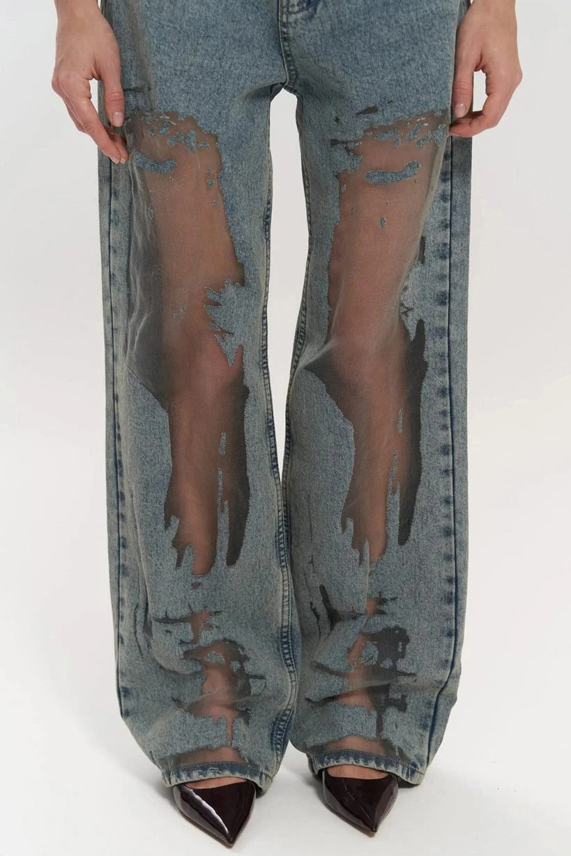 Modern Trixie Blue Transparent Jeans