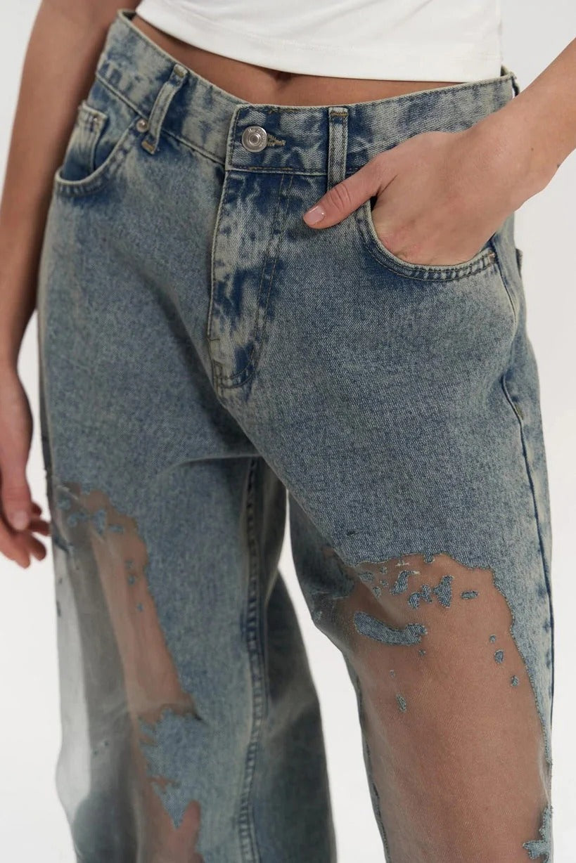 Modern Trixie Blue Transparent Jeans