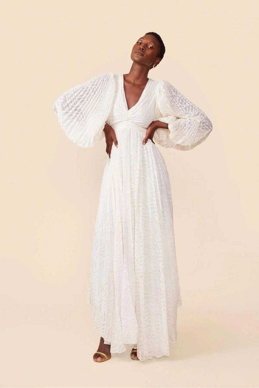 Allegory Elsa Cream Maxi-Length Dress