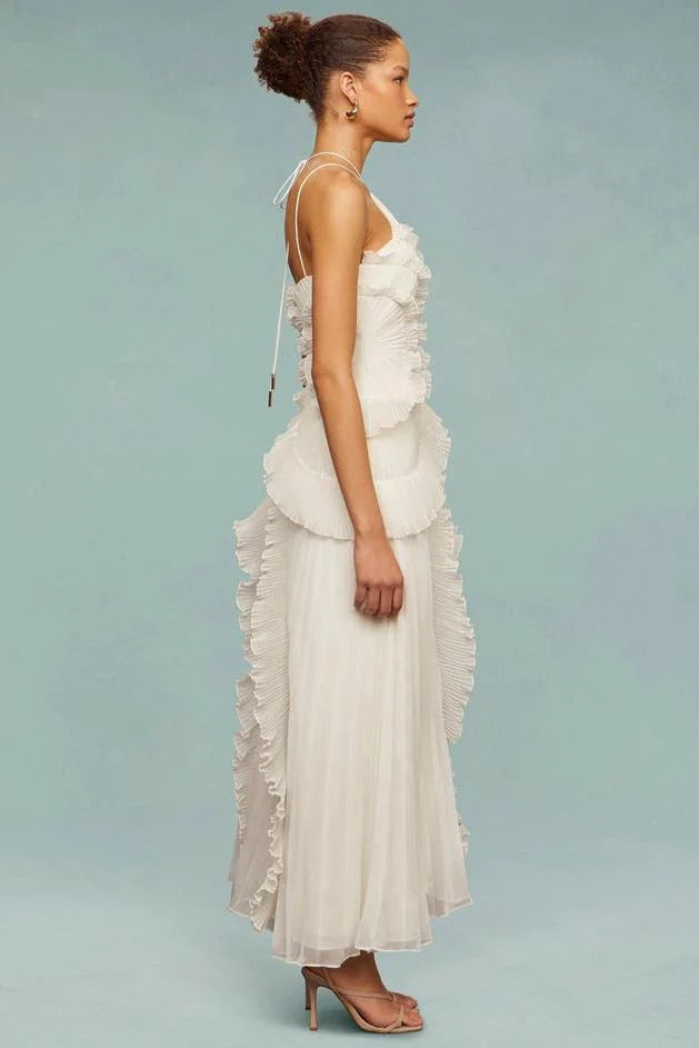 Ocean Whirlpool Maxi-Length Dress