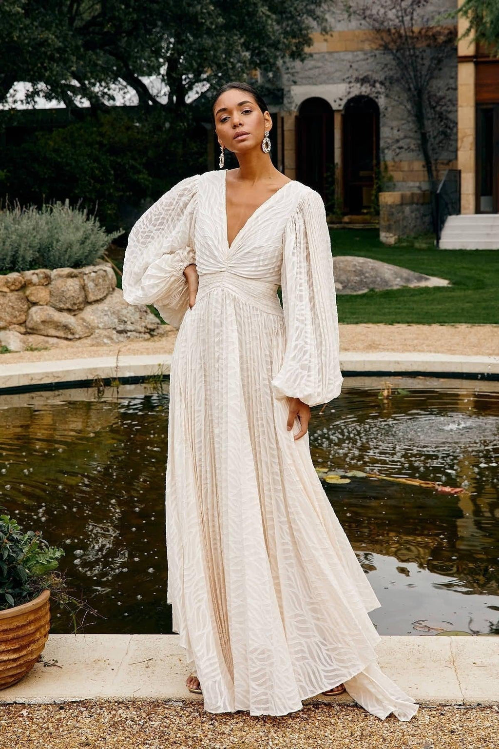 Allegory Elsa Cream Maxi-Length Dress