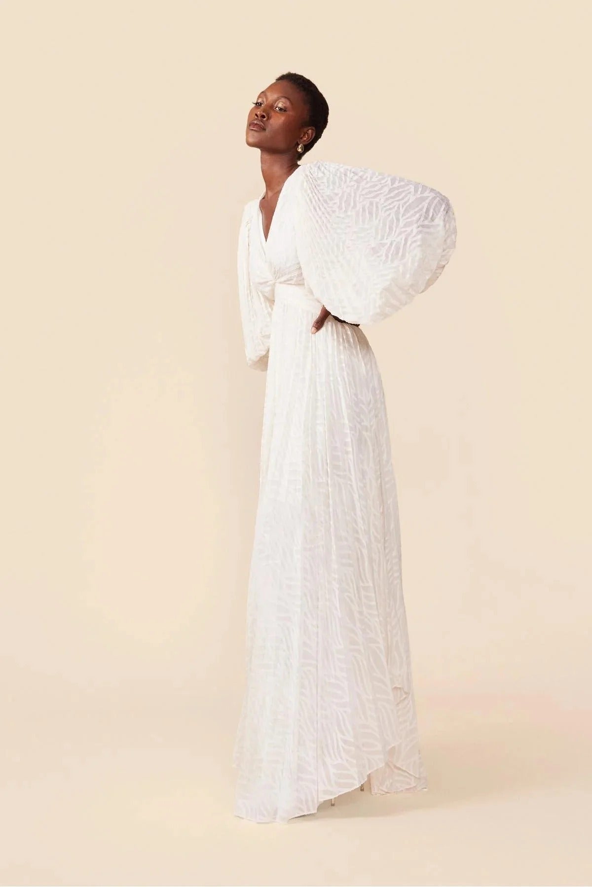 Allegory Elsa Cream Maxi-Length Dress