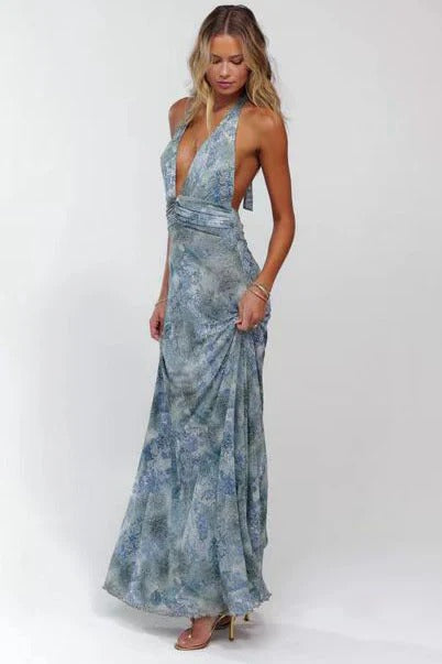 Camoni Polka Dot Diary Maxi-Length Dress