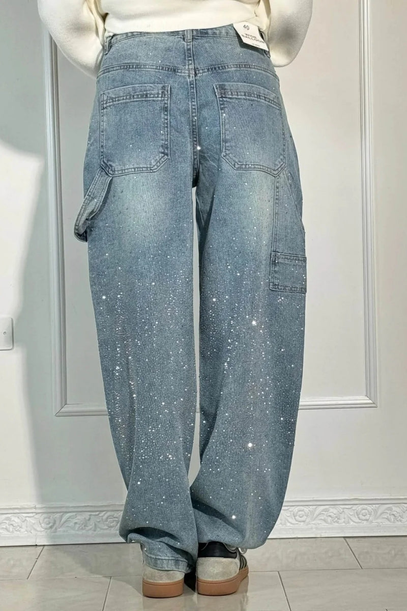 Modern Balloon Carpenter Shine Denim Jeans
