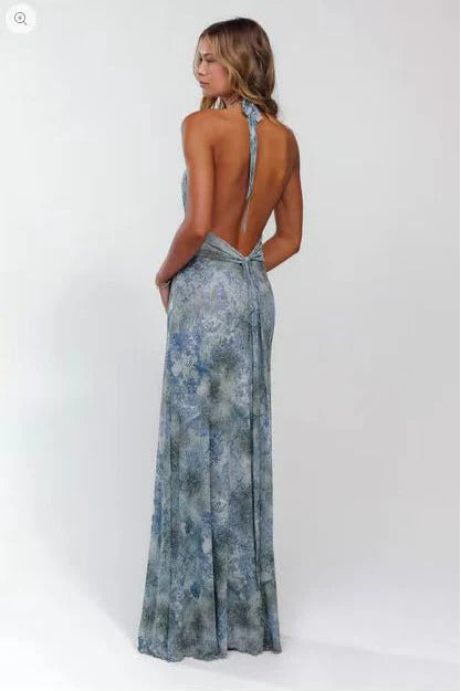 Camoni Polka Dot Diary Maxi-Length Dress