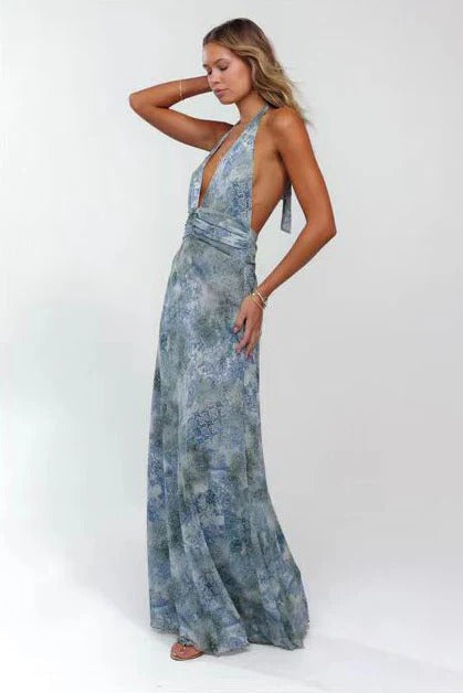 Camoni Polka Dot Diary Maxi-Length Dress